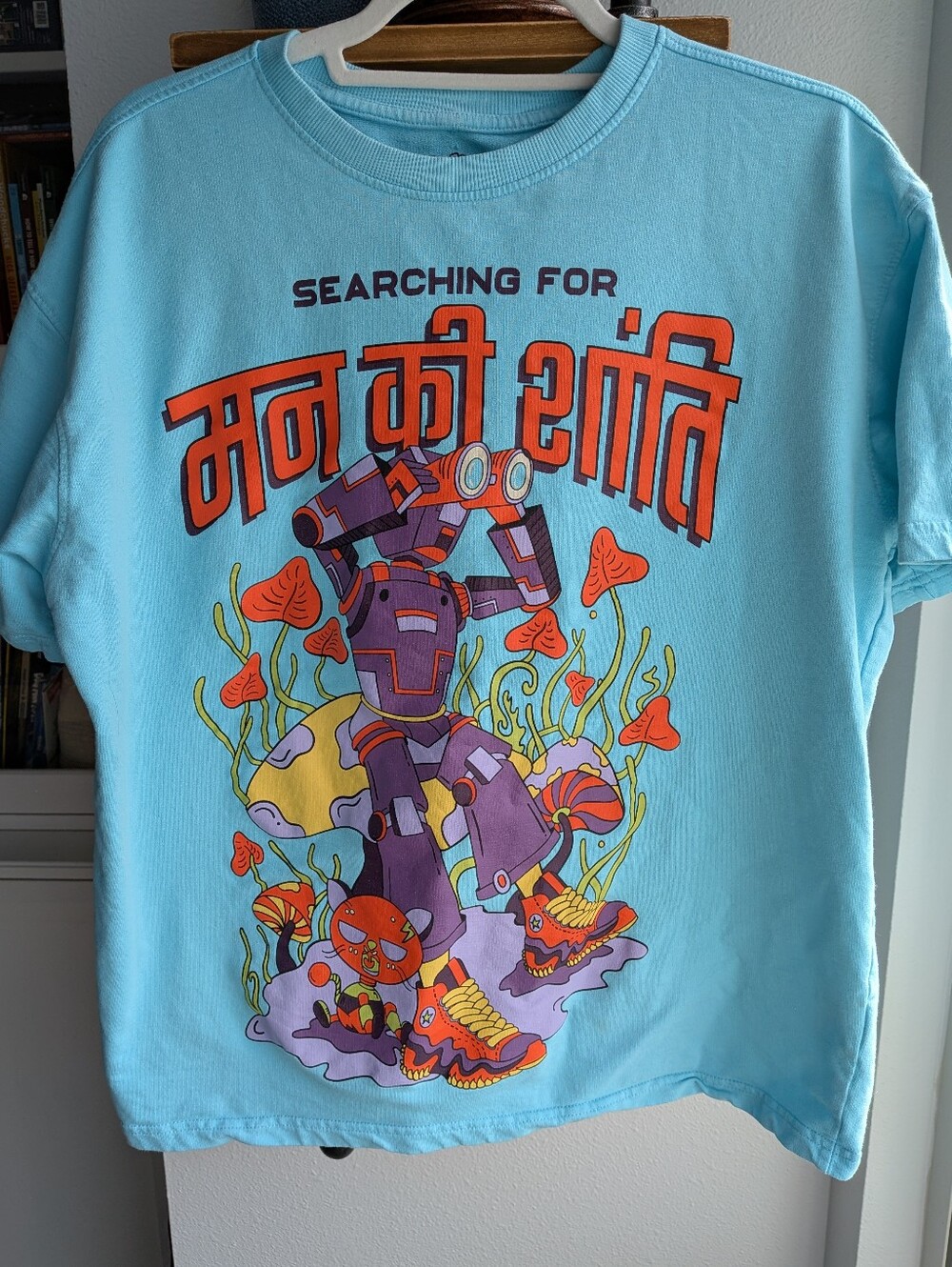 The Souled Store Originals Oversized Graphic Tee | Hindi Peace of Mind | XL